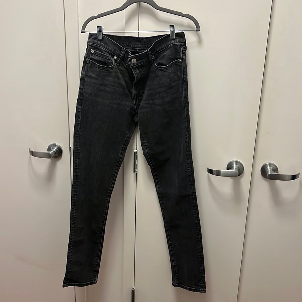 Black A&F denim